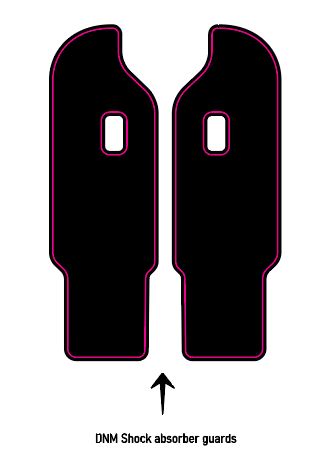 DNM fork guard decals (older surrons/talaria)